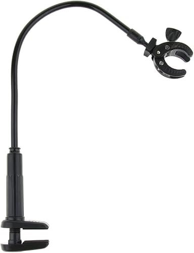 getuse Supporto per asciugacapelli per cani, supporto per asciugacapelli, da tavolo, supporto per tubo flessibile per toelettatura e toelettatura regolabile, terzo braccio con morsetto, girevole a 360