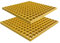 NATOTELA 485x485x25mm Glasfasergitter 2er GFK Gitterrost gelb Abflussrost mit MW: 40/40mm Feuchtigkeitsbeständig GFK Einlaufrost für Industrieparks wie Autowaschbecken Lager und Chemiewerke