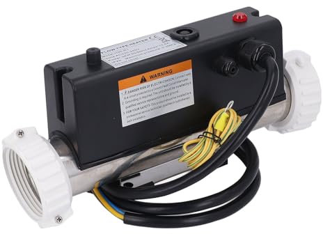 Calentador de Piscina Calentador de Eléctrico Termostato de Agua Control de Temperatura Ajustable Calentador de Agua de Piscina para Piscinas Enterradas sobre el Suelo