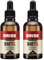 BRISK 2in1 Bartöl für Männer, 50 ml, Bartpflege mit Bio-Teebaumöl, zieht schnell ein, gepflegte Haut & weiche Barthaare, fettet nicht, zur Rasur, Gesichtspflege (Packung mit 2)