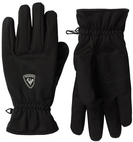 Rossignol Herren Handschuhe XC Softshell Skihandschuhe, Farbe:Schwarz, Artikel:-200 black, Größe:M