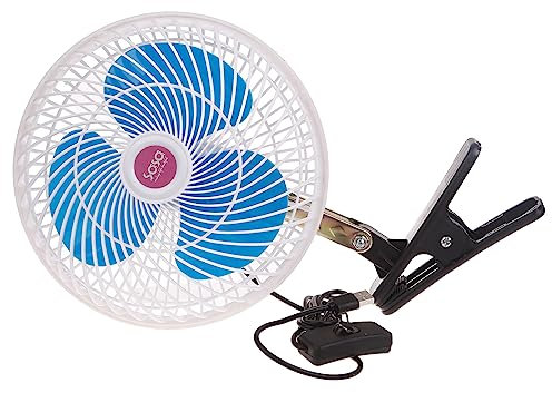 SHOOYIO Petit ventilateur USB à clipser - Ventilateur de bureau puissant - Ventilateur de bureau USB avec pince - Ventilateur oscillant silencieux pour voiture