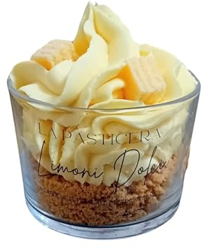 Weird Girl Candela al limone, artigianale vegana, cera di soia vegetale, sweet lemon, fragranza al limone dolce