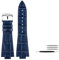 MAMA'S PEARL 26 * 12mm Leder Armband Fit For Tissot For PRX Serie 40MM T137.407/T137.410 Männer Casual(Blue pin)