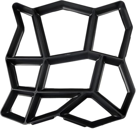 CvbGNJm Betonformen, Pflasterform, DIY-Kunststoff-Wegform, manuell, Pflaster, Zement, Ziegelformen, Gartenstein, Straßenbetonformen, Pflaster for Garten und Zuhause, DIY-Pflasterform