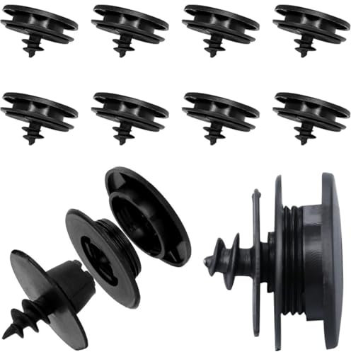 JEYORZY 10 Pièces Support De Tapis Voiture, 3-en-1 universel Clip Tapis Voiture, par Bouton-pression, Antidérapants Clip Tapis De Sol Voiture, Au tapis de Voiture, Fixclips, Fixation Tapis Voiture