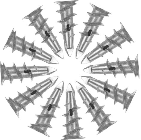 COLLBATH Kit Di 100 Anelli Autoperforanti Per Cartongesso Tasselli Da Muro Per Appendere Cornici Per Pareti in Gesso E Cemento