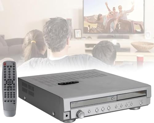 OSPSHPG 5.1 Channel Home Theater Amplifier, Dvd Player, with Remote Control, Surround Sound Function, Support Usb/Dvd/Vcd/Opt/Coax, 2 Sets Of Audio Inputs, Volume Control, for Home, Theater