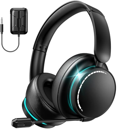YPBDAN MD33 Cuffie da gioco wireless per Xbox Series X PS5 PS4, cuffie da gioco con microfono