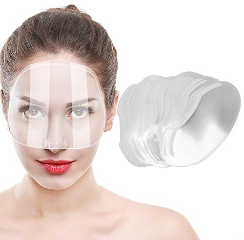 NOENNULL 100 Stück Transparenter, Geruchsfreier Haarspray-Schutz für Salon- und Friseursalon, Schützt Gesicht und Augen