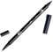 Tombow ABT-N15 Fasermaler Dual Brush Pen mit zwei Spitzen, black
