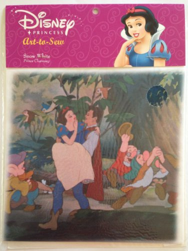 DISNEY Kunst-to-sew Baumwollstoff Druck Quadrat für Handwerk & Quilts (20 cm quadratisch), schneeweiß Prince Charming)