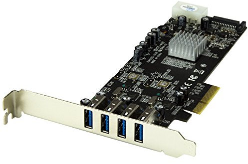 StarTech.com PEXUSB3S42V - Adaptador para Tarjeta controladora (PCI Express, 4 Puertos USB 3.0, UASP)