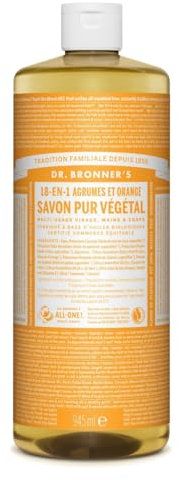 18-en-1 Savon Liquide Agrumes & Orange - Dr Bronner's 944ml