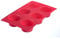 Westmark 6er Muffin-Backform, Antihaft-Effekt, Silikon, Rot, 30152270