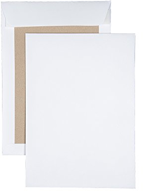 100 Papprückwandtaschen Versandtaschen C4 oder B4, haftklebend, weiß, ohne Fenster (C4-229x324mm)