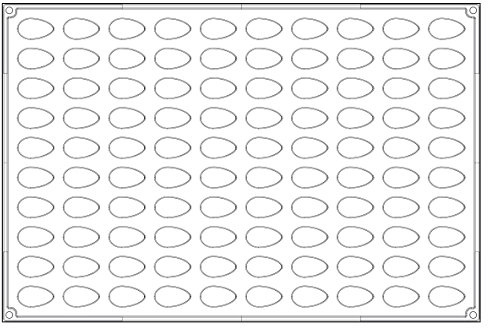 Paderno Quenelle Round Small 100 Cake Prints Silicone