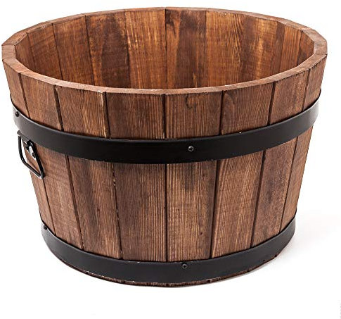 Holzfee Pflanzkübel Holz Pflanztopf (40 Liter/Ø 50 cm)