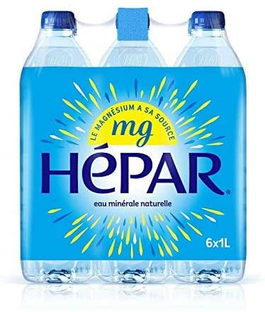 Hépar - Eau Minérale Naturelle - Les 6 Bouteilles De 1L - Livraison Rapide en France - Prix Par Unité