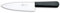 DUE BUOI Coltello 817/20 - AFFETTARE Tipo Roma Manico Dritto PLASTICA Nera con Lama Lunga MM 200 E Larga MM 50