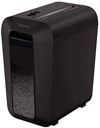 Fellowes LX65 Cross Cut Paper Shredder, Shreds 10 Sheets into 4x40mm Particles, For Home or Home Office