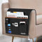 Betoores Sofa Armlehnen Organizer, Sofa Organizer Nachttisch Tasche für Couch, Armlehne, Schreibtische, Geeignet für Ipad, Buch, Zeitschriften, Handy, Fernbedienung, Tablets, Brille- Dunkelgrau