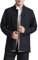 Costume Chinois Tang Hauts Hommes/Femmes - Les Deux côtés à Manches Longues Arts Martiaux Kung Fu Costumes Veste (Noir, 5XL)