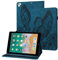 Rostsant Coque 5e/6e Génération, iPad Air 1/2, iPad Pro 9.7 Papillon en Relief Etui en Cuir PU Portefeuille Housse de Protection pour iPad 2017/2018, iPad Air 1/2, iPad Pro 9.7 - Bleu Marine