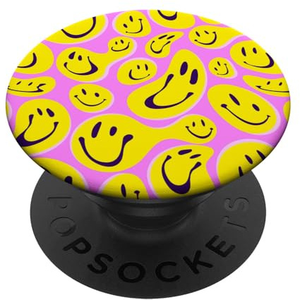 It's Art rosa PopSockets PopGrip - Phone Grip - Klebender PopSocket - Einfarbig - Emotion - Auswechselbar - Kunststoff - Adhesive - Black, Pink