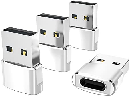 Elebase for Apple iPhone 16 Pro Max Charger Adapter 4Pack,Type C Female to USB A Male Cable Converter for iWatch 10 9,iPhone 15 14 13 12 11,iPad 10 Air 5 Mini 6,Samsung Galaxy S24 S25,Z Fold Flip 5