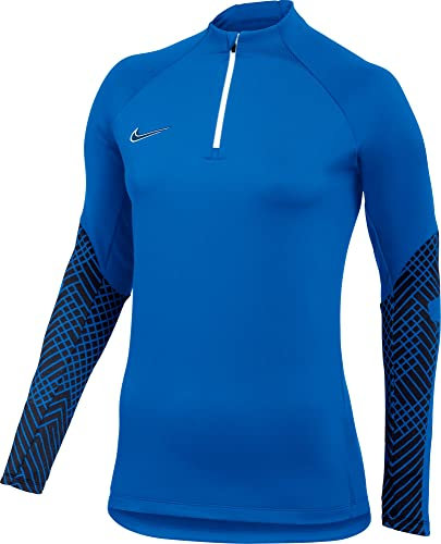 Nike Women's W Nk Df Strk Dril Top K Long Sleeve, Royal Blue/Royal Blue/Obsidian/White, S