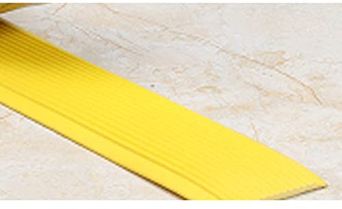 JSNZMTSBD Anti-Rutsch-Band,6m Selbstklebende rutschfest Streifen, Anti rutsch Klebeband,Schritte Band Flacher Gummistreifen- 4cm*3mm Yellow