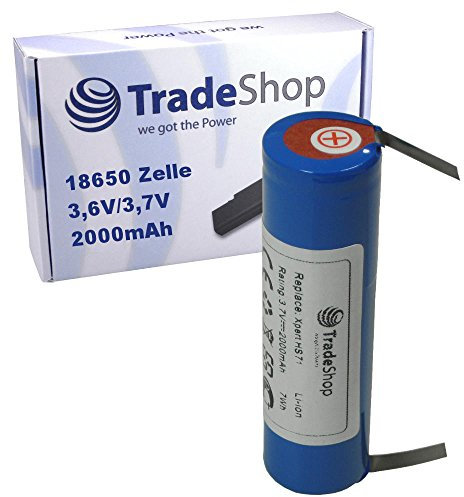 Trade-Shop Premium Li-Ion Akku 3,6V/3,7V 2000mAh für Haarschneider Wella Xpert HS71, HS71 Profi, HS75, Carvis HS75 ersetzt 1531582