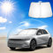Ruiya Parasol para Parabrisas Delantero Compatible con Hyundai Ioniq 5 2021-2024 2025 Parasol Coche Delantero Anti UV Rayos Parabrisas de Coche Parasol Protección Solar para Ioniq Accesorios