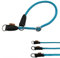 Aiminto Collier rond tressé martingale pour chien avec anneau d'arrêt coulissant – Idéal pour les chiens de très petite taille (taille XS (6,35 mm) – 35,6 cm de long, bleu clair