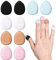10 Mini-Schwämme, Puderquasten-Set, Mini-Make-up-Schwämme, geeignet für Foundation, Concealer, Lidschatten, Schönheit, Make-up, nass und trocken