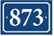 Plaque numéro de maison en aluminium 1,5mm. Plaque de rue numéro de maison en alu avec chiffres plexigglass en relief. Signalétique officielle numéro de maison en aluminium - Plaque Bleu RAL 5010 / Te