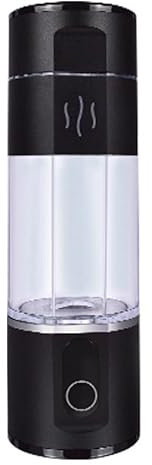 Alkadrops Hydrogen-Rich Water Bottle Generator Max Concentration Molecular Up to 5000PPB Portable hydrogen water Maker Machine | PEM Membrane & SPE Technology Ionizer Type-C Recharge new (Black)