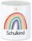Hey!Print Schulkind Spardose Einschulungsgeschenk Grundschule 1. Klasse Schulstart Sterne Regenbogen