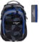 Elephant 2 Teile Set Rucksack Signature Hero Schulrucksack 12723 + Mäppchen Box (Cyber Camo Blau 12770)