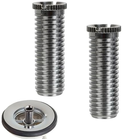 RDNKVB 2pcs Tornillo de Filtro de Fregadero válvula de Drenaje de Tornillo Hueco de Acero Inoxidable Engrosado tapón de Tornillo válvula de Fregadero Accesorios de Cocina (35mm)