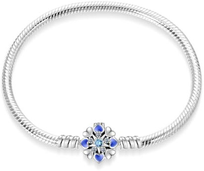 Pandach Bracelet Pour Femme Pandora charms avec Fermoir Cœur en Argent 925,Bijoux Femme Cadeaux Noël Femme Anniversaire Fête des Mères