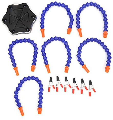 TANIQIACa Flexible Arm Workbench 6-Arm Clamp Aluminum Alloy Welding Table Assembly Soldering Holder