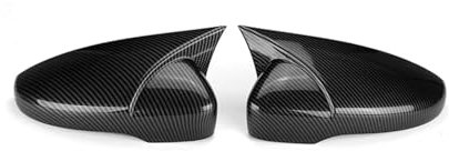 Auto Spiegelkappen Für VW Für Passat B7 CC Für Scirocco Für Jetta MK6 Auto Rückspiegel Abdeckung Seite Flügel Spiegel Kappe Außenspiegelkappe (Farbe : Carbon Fiber Black)