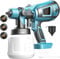 Akku Farbsprühsystem Kompatibel für Makita 18v Akku, Farbspritzgerät mit 1000ML Behälter,Zaun Farbspritzpistole mit 3 Düsen für Zäune,DIY Malerei (Nur Werkzeug,Kein Akku,Kein Ladegerät)