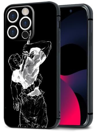 HWLHJJ Toji Fushiguro JJK Cool Mobile Phone Case with Anime Motif - Black, Customized Manga Art Silicone Case for iPhone 11