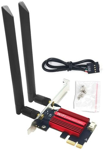 Gkumgwo Scheda senza fili, Scheda di rete wireless - Adattatori di rete senza fili per ufficio | Adattatore WiFi per scheda di rete, scheda di rete interna wireless multifunzionale, ad alta velocità,