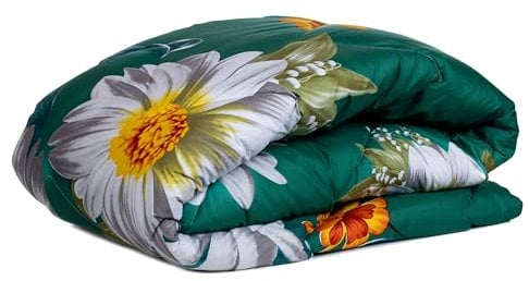 Zelesta Wonderbed Bettdecke 240x200 cm 4 Jahreszeiten - Bettwäsche winterdecke und Sommer-Bettdecke warm Duvet - Waschbare bettdecke ohne Bezug - Anti-Allergene Steppdecke (Spring Flowers, 240x200)