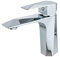 MILOT Single Lever Luxury Basin Tap | Diamond Cut Design | Lead Free Brass | Without Pop Up Waste | G1/2 Modern Fitting Leak Proof Ceramic Cartridge Bathroom Sink Tap | Chrome