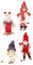 ROMISBABA 4stücke Ski Puppen Ornament Für Weihnachtsdekoration Tischschmuck Festliche Desktop Verzierung Einzigartige Winterliche Deko Für Stimmungsvolle Feiertage
